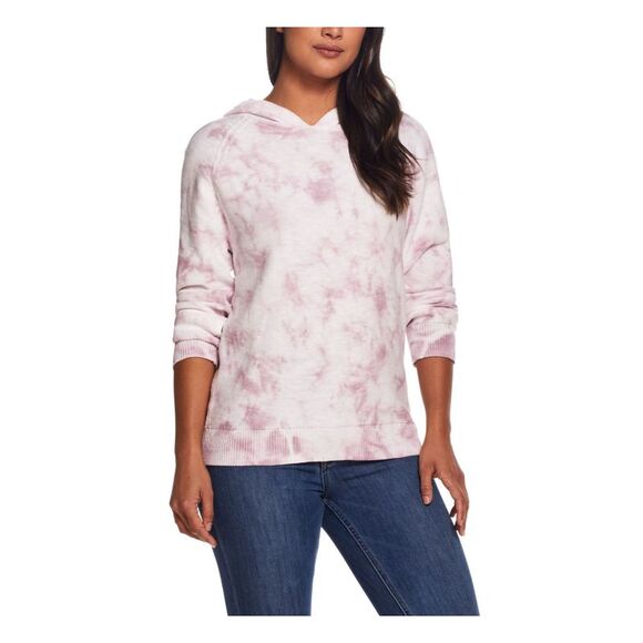 WEATHERPROOF VINTAGE Womens Purple Tie Dye Long Sleeve Hoodie Sweater XS - Picture 1 of 4